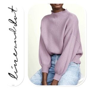 Line & Dot Adler Ribbed Lilac Sweater